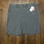 NWT Quicksilver Casual Shorts Black Heather QM14AM005 Men's Size 33