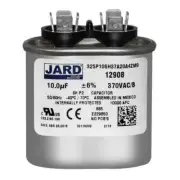 JARD 12908 Air Conditioning HVAC Oval Fan Motor Run Capacitor 10 MFD 370 Volts