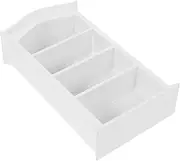 Vaguelly Miniature Bookcase Cabinet for 1/12 Scale Dollhouse Realistic Wooden Decor for Mini Home