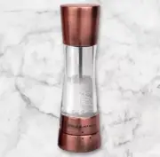 New COLE & MASON Derwent Salt Grinder - Copper Mill Includes Gourmet Precision