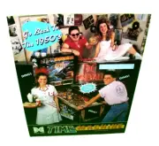 Time Machine Pinball Flyer 1988 Original Flipper Game Retro Vintage Artwork
