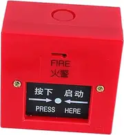 Angoily Manual Fire Sprinkler Switch Outdoor Fire Pit Safety Resettable Emergency Button Red Easy Activation
