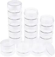 [MagiDeal] 6 Layers Transparent Plastic Cosmetic Storage Containers Makeup Display Box Clear Stackable Jars w/Screw Lids for Beads Crafts Small Items