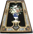 Marble Dining Table Top Gemstone Inlay Wokr Conference Table for Saff Room Decor