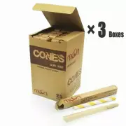 3 Box Moon Pre Rolled Cones King Size Rolling Paper Cigarette Tobacco Tube 108mm