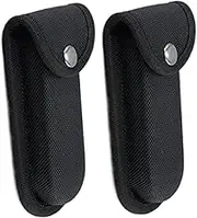 2 Pcs Multitool Sheath, Knife Sheath with Belt Loop & Snap Closure, Wear-Resistant Compact 2.8x5.9 in Belt Pouch for Men Carpenter, Without Knives