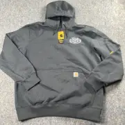 Carhartt Hoodie Mens Large Rain Defender Quarter Zip Heavyweight Pullover