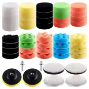 SIQUK 48 Pieces Car Polishing Pad Kit 3 Inch Buffing Pads Sponge Polishing...