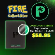 Collector's Series Top Loader Zip Binder - CLEAR