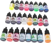 GARIOUANS 24Pcs Oily Color Concentrate Pigment for DIY Resin Craft Vibrant Liquid Dye Colorant for Epoxy Projects for Art and Jewelry Making