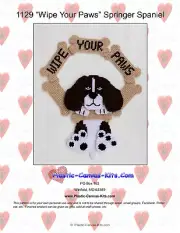 Wipe Your Paws-Springer Spaniel Dog-Plastic Canvas Pattern or Kit