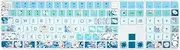 WSLUCKO Keyboard Cover Skin for 2021 New Apple iMac Magic Keyboard (Model: A2520) with Numeric Keypad & Touch ID, Cute Printing Silicone Keyboard Protector,Peony