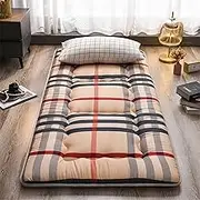 Japanese Floor Futon Mattress, Thickened Tatami Single Double Non-Slip for Camping Sofa Sleeping(C,180x200cm)
