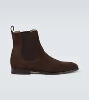 [Manolo Blahnik] Manolo Blahnik Delsa suede Chelsea boot AU 13 brown