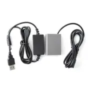 New 200cm BLS50 DC Coupler Dummy Battery with USB Cable for Olympus E-PL9