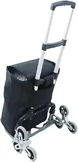 Camping Car 150KG All Terrain Stair Cart Camping Wagon Hand with Bungee Cord Folding Upstairs with Wheels Multifunctional(A)
