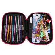 100pcs Crochet Hooks Set Knitting Tool Accessories with Leather Case J9J15072