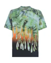 tie-dye print T-shirt XS Green