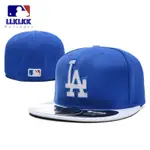 時尚 NEW ERA MLB LA DODGERS 洛杉磯男式女式 59FIFTY 貼身全合身帽嘻哈帽子帽子