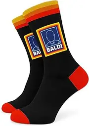 [SC Products] Baldi Funny Socks For Men | Cotton Dad Socks Size 6-11 Bald Joke Gifts For Men | Gifts For Bald Men Grandad Socks