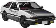 Brand new unused1/18 AUTO art Toyota Trueno AE86 Initial D