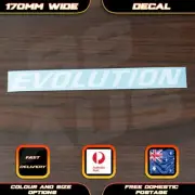 Evolution Mitsubishi Lancer WRC Style Sticker Decal Car Bumper Turbo Evo Makinen