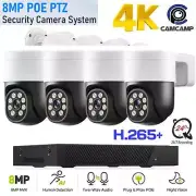 【4K/8MP HD+2-Way Audio】CAMCAMP PoE Security Camera System CCTV Camera Security