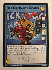 2003 NEOPETS Base card 75/234 Red Clockwork Grundo Unplayed