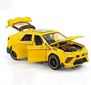 Die-cast Metal Diecast 1:32 for Lamborghini Urus Model Car Pull Back Simulation Vehicles Models Luxury SUV Exquisite Presents Miniature Vehicle(Yellow)
