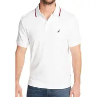 在飛比找ETMall東森購物網優惠-NAUTICA 2023男時尚棉質雙尖領白色Polo衫