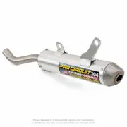 PRO CIRCUIT 304 Muffler Brushed Aluminum/Stainless Steel End Cap Kawasaki KX250