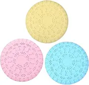 SUPVOX 3pcs Interactive Dog Chew Toy Multi-Function Disc Plaything for Training and Playtime Safe Bite-Resistant Puppy Food Plate