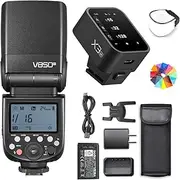 Godox V850III Flash Camera Flash with Godox X3-N Flash Trigger, 7.2V/2600mAh HSS 1/8000 2.4G 1.5s Recycle Time 450 Full Power Pops for DSLR Cameras with Standard Hot Shoes for Nikon Cameras (NO TTL)