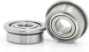 ACAECMGGFP Flange Bearing 4x10x4 mm ABEC-1 (10 PCS) Miniature Flanged MF104 Z ZZ Ball Bearings Bicycle bearings