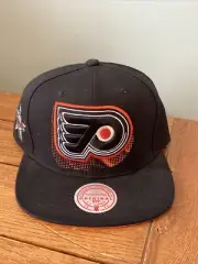 Mitchell & Ness Philadelphia Flyers Big Face Patch Snapback Hat Adjustable Black