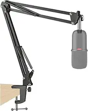 SUNMON SoloCast Boom Arm Mic Stand, Adjustable Suspension Boom Scissor Arm Stand for HyperX SoloCast Gaming Microphone by