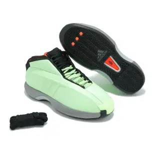 【adidas 愛迪達】籃球鞋 Crazy 1 男鞋 綠 黑 薄荷 緩衝 復古 經典 Kobe 運動鞋 愛迪達(IG1603)
