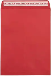 LUXPaper 9 x 12 Open End Envelopes | Peel & Press | Ruby Red | 80lb. Text | 50 Qty
