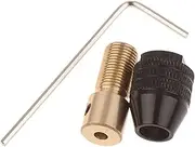 2pcs Hex Shank Round Handle Three-Jaw Screwdriver Driver Adaptor THGS Mini 0.3-3.5mm Electric Drill Chuck Bit Tool Set Chuck(2mm)