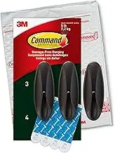 Command Outdoor Metallic Bronze Value Pack, 3 Hooks and 4 Strips, AW083BZ-3NA