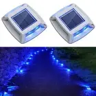 2/4x LED Solar Driveway Lights Outdoor Deck Step Pathway Road Dock Safety Light