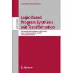 LOGIC-BASED PROGRAM SYNTHESIS AND TRANSFORMATION: 29TH INTERNATIONAL SYMPOSIUM, LOPSTR 2019, PORTO, PORTUGAL, OCTOBER 8-10, 2019, REVISED SELECTED PAP