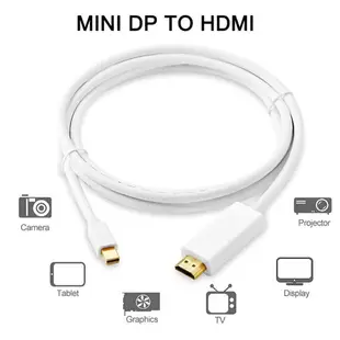 拓振 Mini displayport to HDMI雷電minidp轉hdmi轉接線Mac連電視