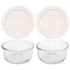 Pyrex Simply Store 7200 2-Cup Glass Storage Bowl with 7200-PC 2-Cup Nouveau Pin
