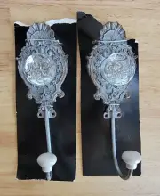 Notting Hill Studio Decor Viewpoint Grey Wall Hook Set Of 2 - NEW