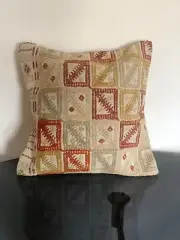 Decorative Pillow, Square Kilim Pillow, Sofa Pillow Cover, Vintage Pillow Cover