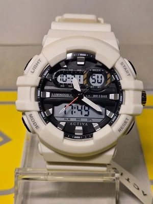 Activa Pixel X Invicta Digital Men's Watch Light analog - 50mm. White NEW