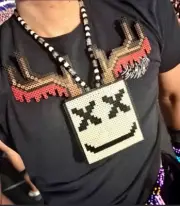 NEW Marshmello B2B SvddenDeath Kandi Perler Necklace EDM EDC Fest Rave Dance