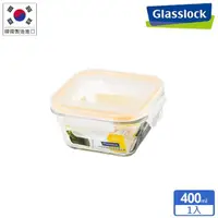 在飛比找momo購物網優惠-【Glasslock】強化玻璃微波保鮮盒 - 方形400ml