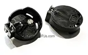 2x Button Coin Cell Battery Socket Holder Case for CR2032 cr2025 Black
